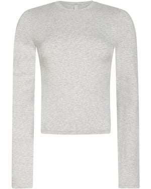 Skims T-Shirt Cotton, Elastane - White