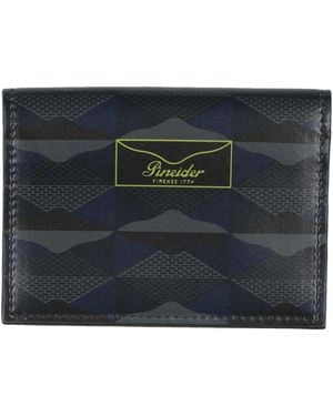 Pineider Midnight Cardholder Leather - Blue