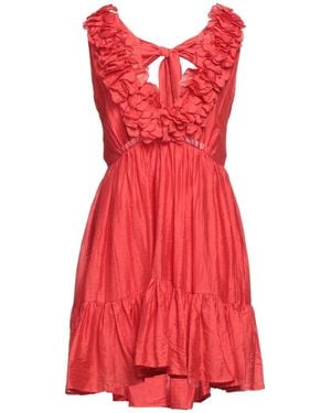 No Secrets Midi-Kleid - Rot