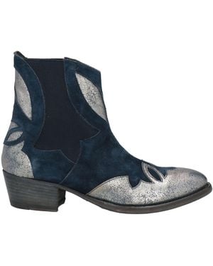 Pantanetti Ankle Boots Leather - Blue