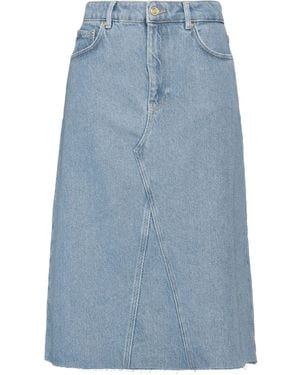 Ganni Denim Skirt Organic Cotton - Blue