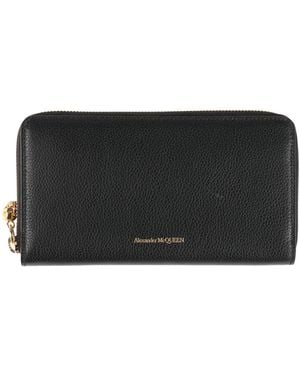 McQueen Wallet Leather - Black