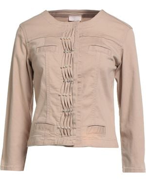 Liu Jo Jacket Cotton, Elastane - Natural