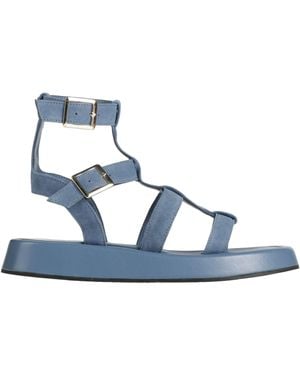 Manila Grace Light Sandals Leather - Blue