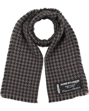Acne Studios Taupe Scarf Wool - Black