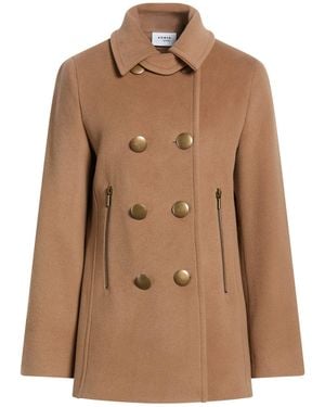 Akris Camel Coat Virgin Wool, Polyamide, Cashmere - Brown