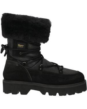 Blauer Botines De Caña Alta - Negro