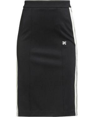 Palm Angels Midi Skirt Acetate, Polyamide, Elastane, Polyester - Black