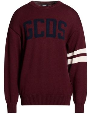 Gcds Brick Sweater Wool, Acrylic - Red