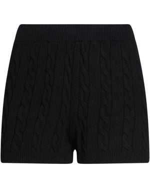 ViCOLO Shorts & Bermuda Shorts Viscose, Polyamide, Wool, Cashmere - Black