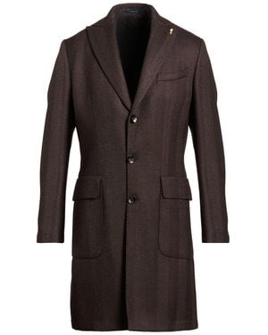 Guarinucci Overcoat & Trench Coat Polyester, Wool - Brown