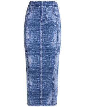 Balmain Maxi-Rock - Blau