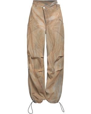 ANDREADAMO Khaki Jeans Paper, Elastane - Natural