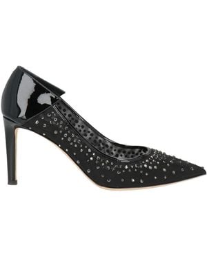 Giuseppe Zanotti Pumps Leather, Textile Fibers - Black