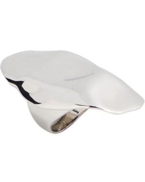 McQueen Ring Brass - White