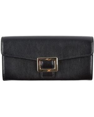 Roger Vivier Wallet Leather - Black