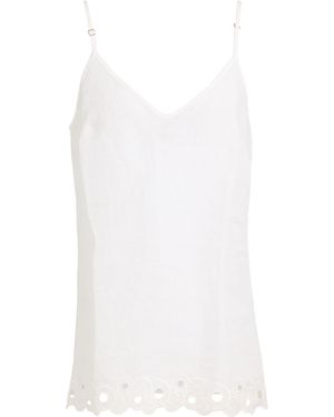 Holy Caftan Ivory Top Linen - White
