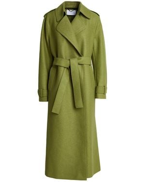 Harris Wharf London Light Coat Virgin Wool - Green