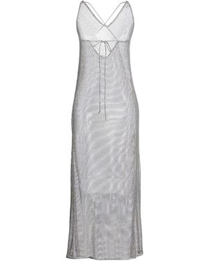 Ganni Vestito Lungo - Grigio