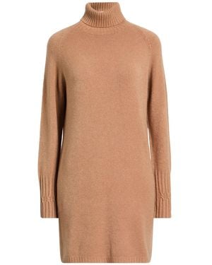 Angela Davis Mini Dress Viscose, Polyester, Polyamide - Brown