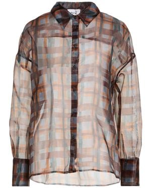 Niu Shirt Polyester - Brown