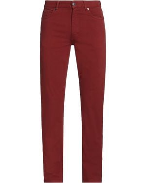 ZEGNA Trousers Cotton, Elastane - Red