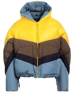 Dolce & Gabbana Kapuzenjacke aus gestepptem shell in colour-block-optik - Blau