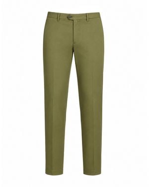 Kiton Military Pants Cotton, Elastane - Green