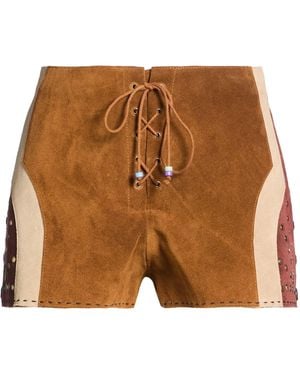 ARIZONA LOVE Camel Shorts & Bermuda Shorts Cow Leather - Brown