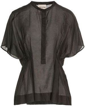 Semicouture Top Cotton, Silk - Black