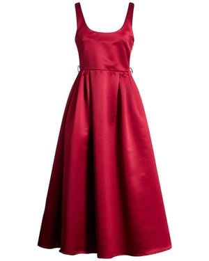 Dixie Burgundy Midi Dress Polyester - Red