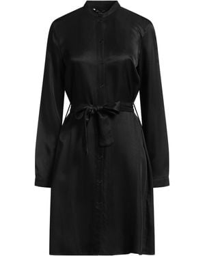 knee length dresses for ladies Women's Armani Exchange black leather dress main image 0