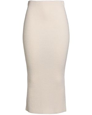 Motel Cream Midi Skirt Acrylic, Viscose, Wool, Alpaca Wool - White