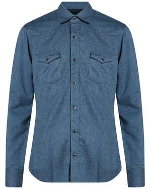 Barba Napoli Shirt Cotton - Blue