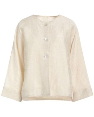 ALESSIA SANTI Jacket Viscose, Polyester - White