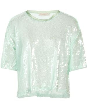 Rinascimento Top Polyester, Elastane - Blue