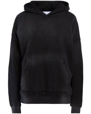 FRONT STREET 8 Charcoal Sweatshirt Cotton - Black