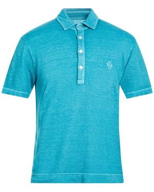 Jacob Cohen Deep Polo Shirt Linen - Blue