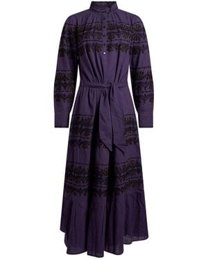 Antik Batik Maxi Dress Cotton - Blue