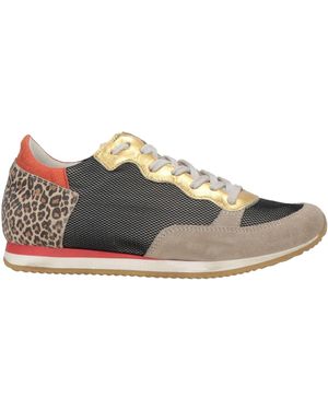 Quattrobarradodici Sneakers Leather, Textile Fibers - Black