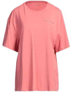 EA7 Antique Rose T-Shirt Modal, Cotton, Elastane - Pink