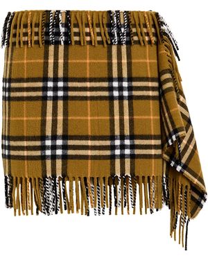 Burberry Mini Skirt Wool, Cashmere - Black