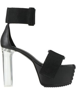 Rick Owens Sandals Leather - Black