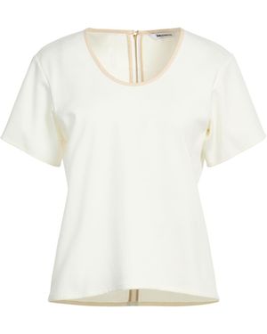 Sandbeige Ivory T-Shirt Cotton, Nylon, Polyurethane - White