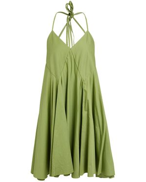 Liya Mini Dress Cotton - Green