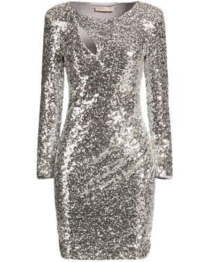 Rinascimento Mini Dress Polyester, Elastane - Gray