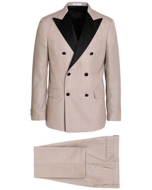 Boglioli Lilac Suit Virgin Wool, Silk - Purple