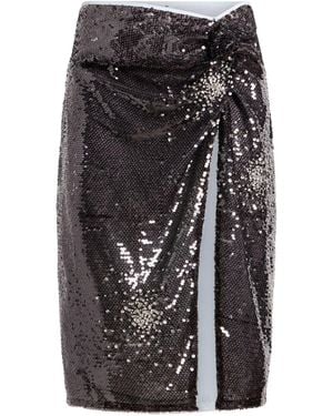 DES_PHEMMES Midi Skirt Polyester - Gray