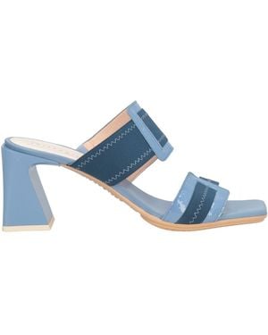 Hispanitas Sandals Leather, Elastic Fibres, Synthetic Fibres - Blue