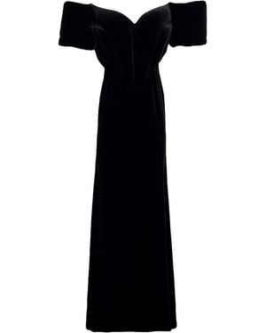 Burberry Maxi Dress Polyester, Elastane - Black